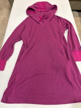 Columbia Women's Fuchsia Hooded Sweatshirt Dress